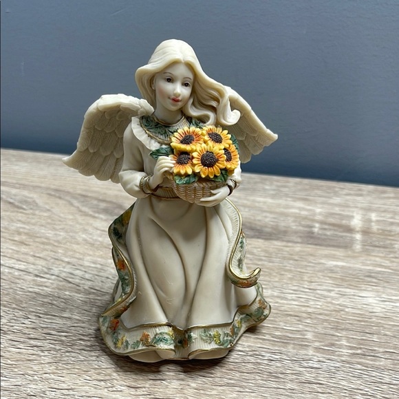 Sarah’s Angels 2009 Angel Figurine with Sunflowers Handcrafted Mindspring Studio - Picture 6 of 6